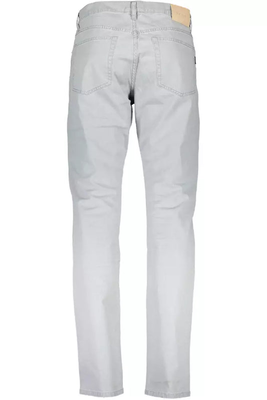 Gray Cotton Mens Pants