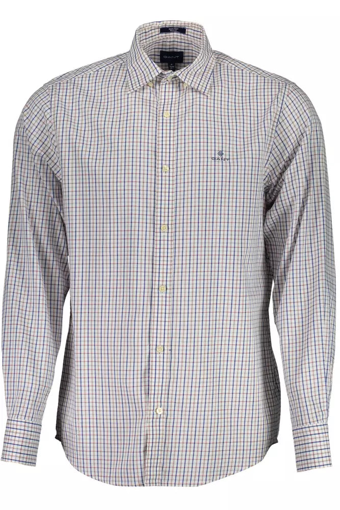 White Cotton Men Shirt