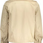 Beige Cotton Men Jacket