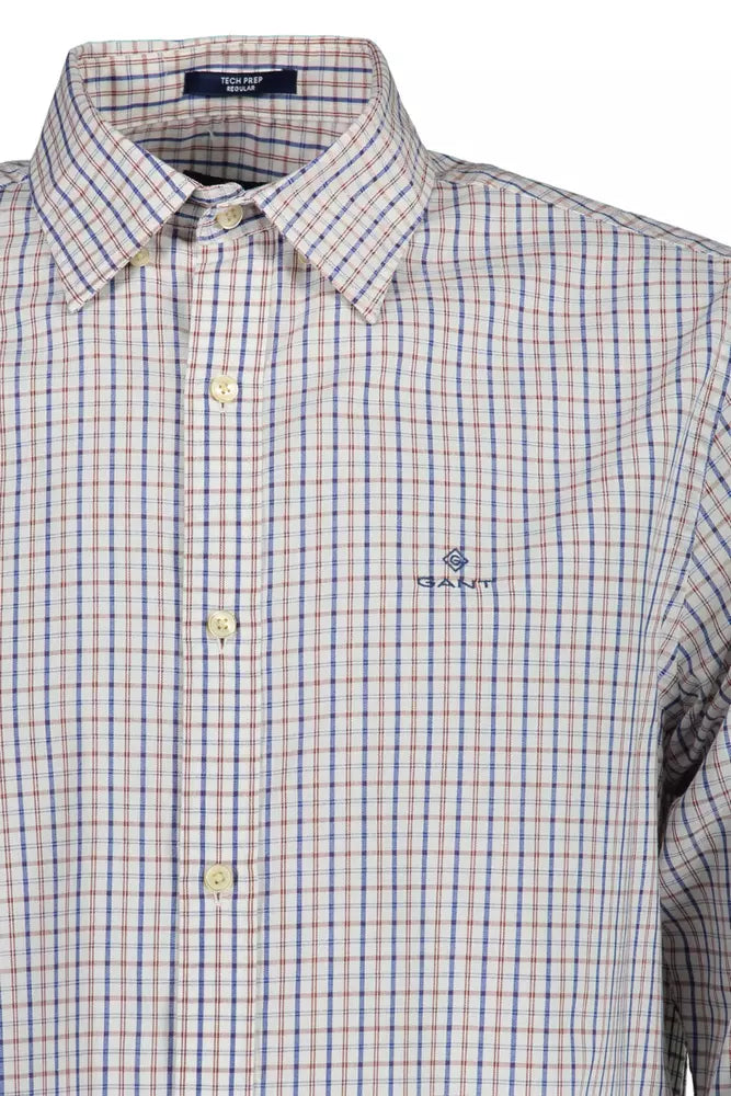 White Cotton Men Shirt