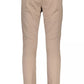 Beige Cotton Men Pants