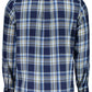 Blue Cotton Men Shirt