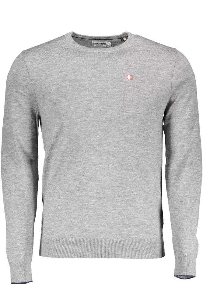 Gray Wool Men Shirt