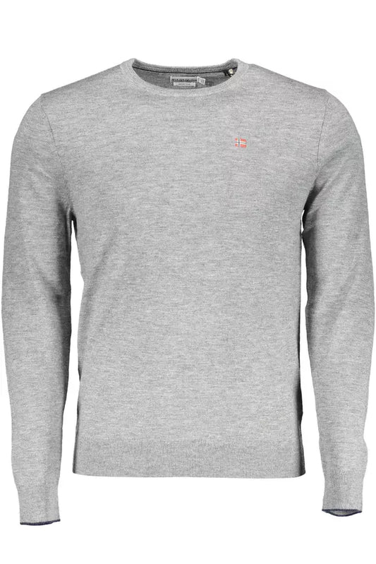 Gray Wool Men Shirt