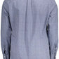 Blue Cotton Men Shirt