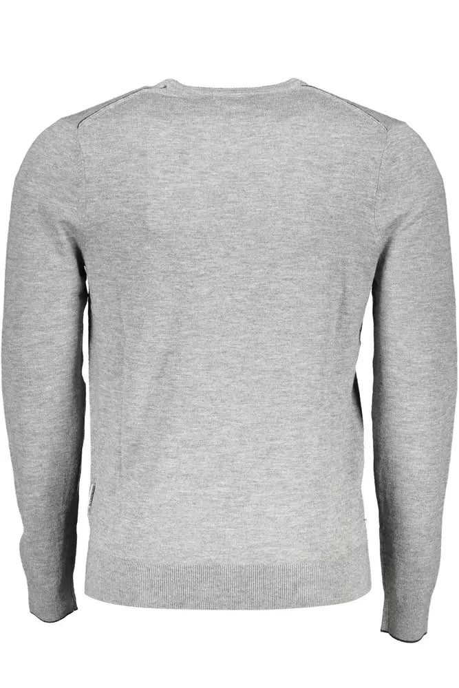 Gray Wool Men Shirt