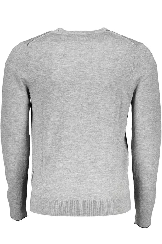 Gray Wool Men Shirt