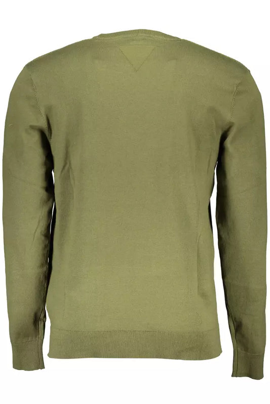 Green Cotton Men Shirt