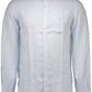 Light Blue Linen Men Shirt
