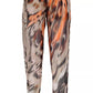 Orange Viscose Women Pant