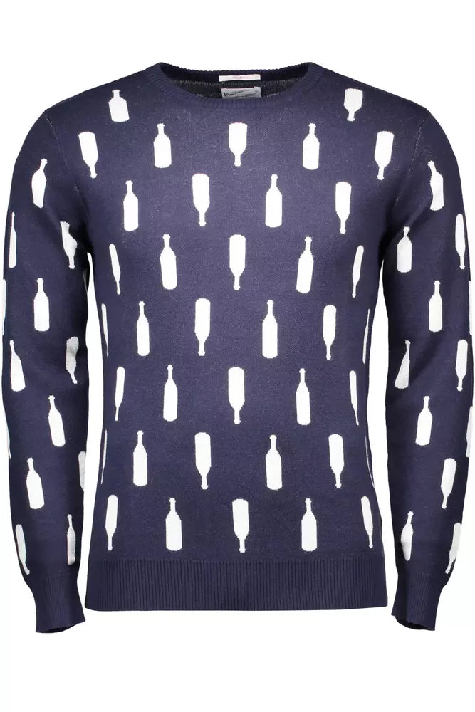 Blue Cotton Men Shirt