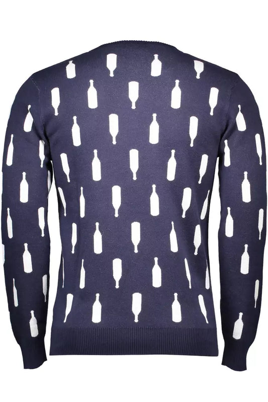 Blue Cotton Men Shirt