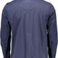 Blue Cotton Men Jacket