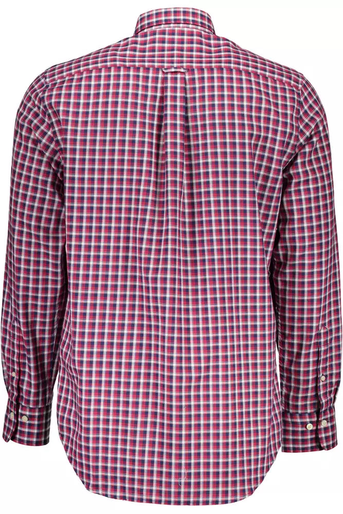 Red Cotton Men Shirt