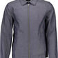 Blue Cotton Men Jacket