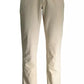 Beige Cotton Men Pant
