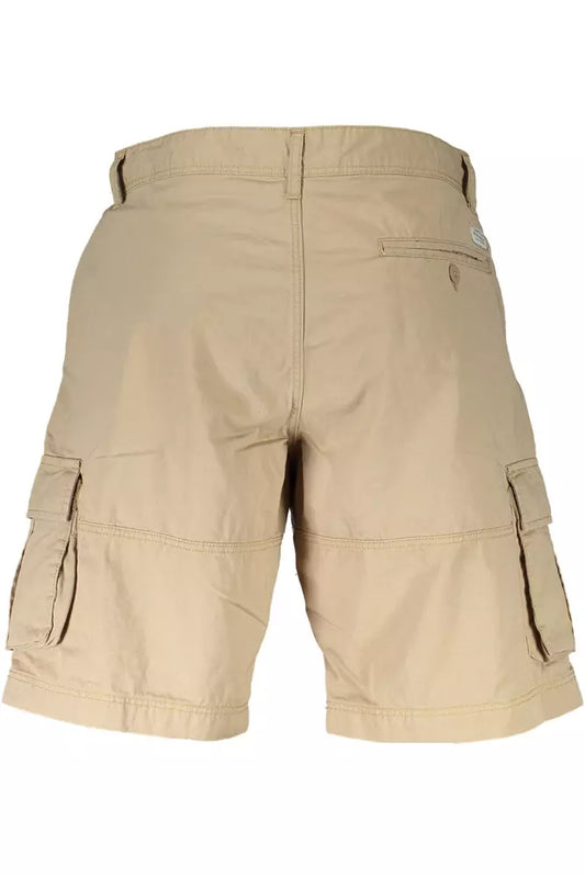 Beige Cotton Men Pant