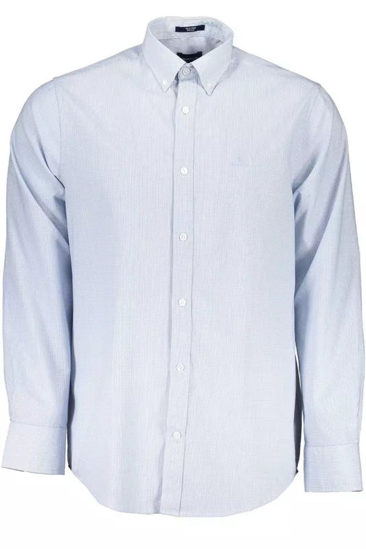 Light Blue Cotton Men Shirt