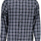 Blue Cotton Men Shirt