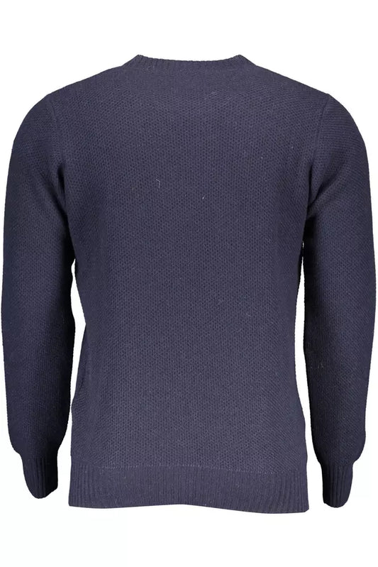 Blue Wool Men Sweater