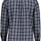 Blue Cotton Men Shirt