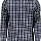 Blue Cotton Men Shirt