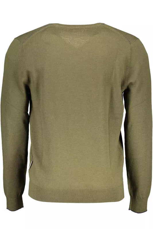 Green Wool Men Shirt