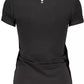 Black Cotton Women's Top