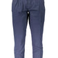 Blue Cotton Men Pant