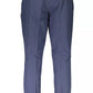 Blue Cotton Men Pant