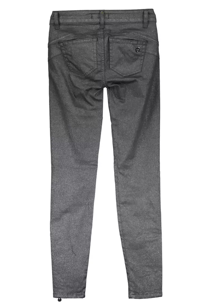 Black Cotton Women Jeans