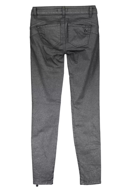 Black Cotton Women Jeans