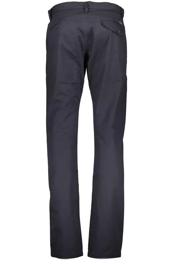 Blue Cotton Men Pant