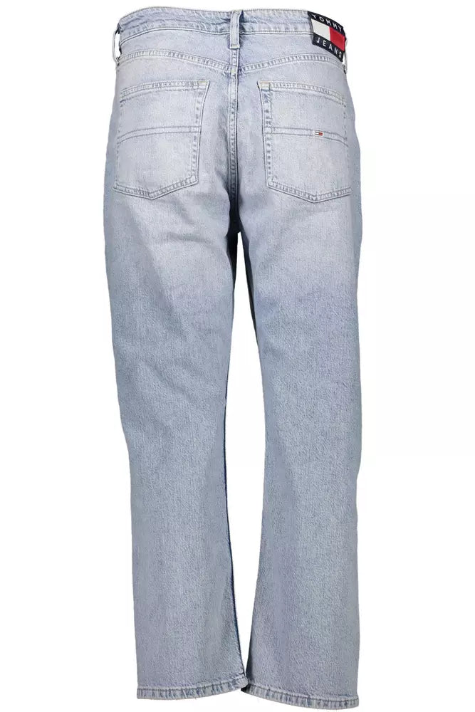 Light Blue Cotton Women Jeans