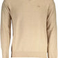 Beige Wool Men Sweater