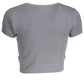 Gray Cotton Women T-Shirt