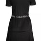 Black Polyester Women Dress