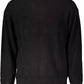 Black Cotton Men Sweater