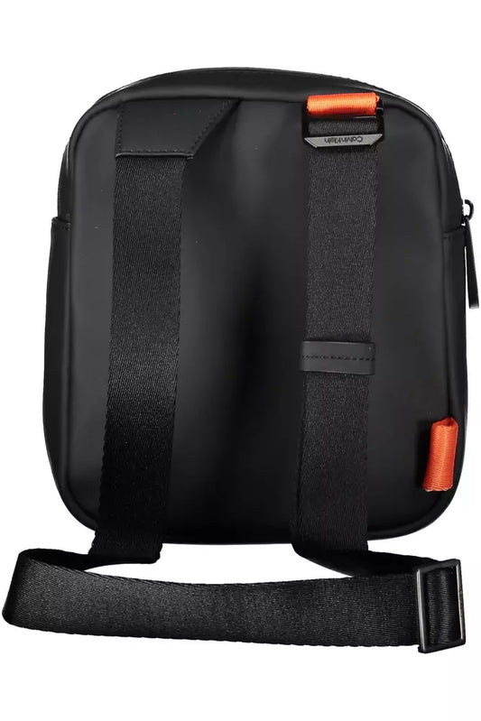 Black Polyester Men Shoulder Bag