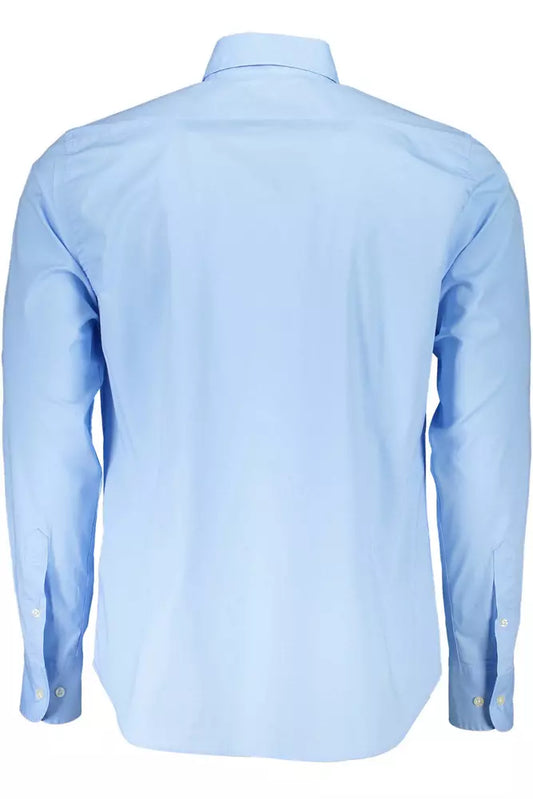 Light Blue Cotton Men Shirt