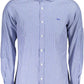 Blue Cotton Men Shirt