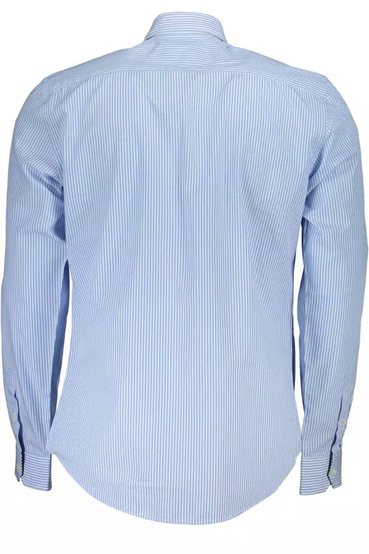 Light Blue Cotton Men Shirt