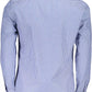Blue Cotton Men Shirt