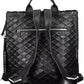 Black Polyethylene Women Backpack