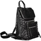Black Polyethylene Women Backpack