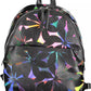 Black Polyethylene Women Backpack