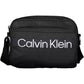 Black Polyester Men Shoulder Bag