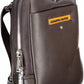 Brown Polyester Men Shoulder Bag