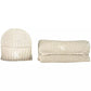 Beige Acrylic Women Scarf Set