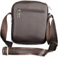 Brown Polyester Men Shoulder Bag